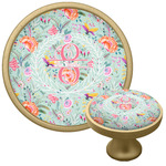 Exquisite Chintz Cabinet Knob - Gold (Personalized)