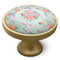 Exquisite Chintz Cabinet Knob - Gold - Side