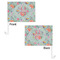 Exquisite Chintz Car Flag - 11" x 8" - Front & Back View