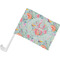 Exquisite Chintz Car Flag w/ Pole