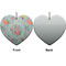 Exquisite Chintz Ceramic Flat Ornament - Heart Front & Back (APPROVAL)