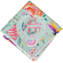 Exquisite Chintz Cloth Cocktail Napkin - Single w/ Name and Initial