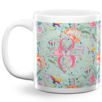 Exquisite Chintz 20 Oz Coffee Mug - White (Personalized)