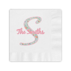 Exquisite Chintz Coined Cocktail Napkins (Personalized)