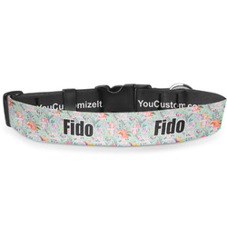 Exquisite Chintz Deluxe Dog Collar - Large (13" to 21") (Personalized)