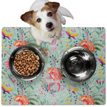 Exquisite Chintz Dog Food Mat - Medium w/ Name and Initial