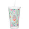 Exquisite Chintz Double Wall Tumbler with Straw (Personalized)