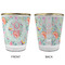 Exquisite Chintz Glass Shot Glass - with gold rim - APPROVAL