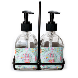Exquisite Chintz Glass Soap & Lotion Bottle Set (Personalized)