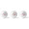 Exquisite Chintz Golf Balls - Titleist - Set of 3 - APPROVAL