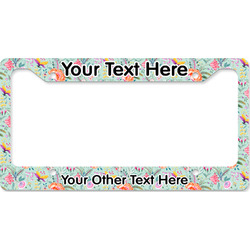 Exquisite Chintz License Plate Frame - Style B (Personalized)