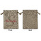 Exquisite Chintz Medium Burlap Gift Bag - Front Approval