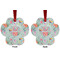 Exquisite Chintz Metal Paw Ornament - Front and Back