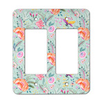 Exquisite Chintz Rocker Style Light Switch Cover - Two Switch