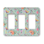 Exquisite Chintz Rocker Style Light Switch Cover - Three Switch