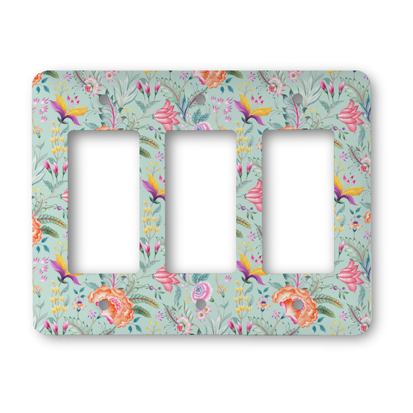 Custom Exquisite Chintz Rocker Style Light Switch Cover - Three Switch