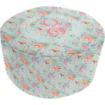 Exquisite Chintz Round Pouf Ottoman (Personalized)