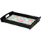 Exquisite Chintz Serving Tray Black - Corner