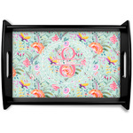 Exquisite Chintz Black Wooden Tray - Small (Personalized)