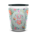 Exquisite Chintz Ceramic Shot Glass - 1.5 oz - Two Tone - Single (Personalized)