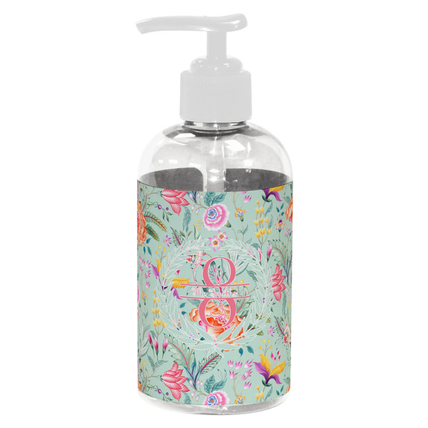 Custom Exquisite Chintz Plastic Soap / Lotion Dispenser (8 oz - Small - White) (Personalized)