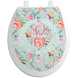 Exquisite Chintz Toilet Seat Decal - Round (Personalized)