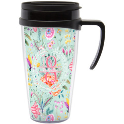 Exquisite Chintz Acrylic Travel Mug with Handle (Personalized)