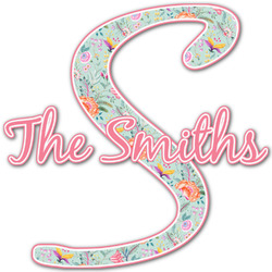Exquisite Chintz Name & Initial Decal - Up to 18"x18" (Personalized)