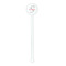 Exquisite Chintz White Plastic 5.5" Stir Stick - Round - Single Stick