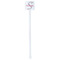 Exquisite Chintz White Plastic Stir Stick - Double Sided - Square - Single Stick