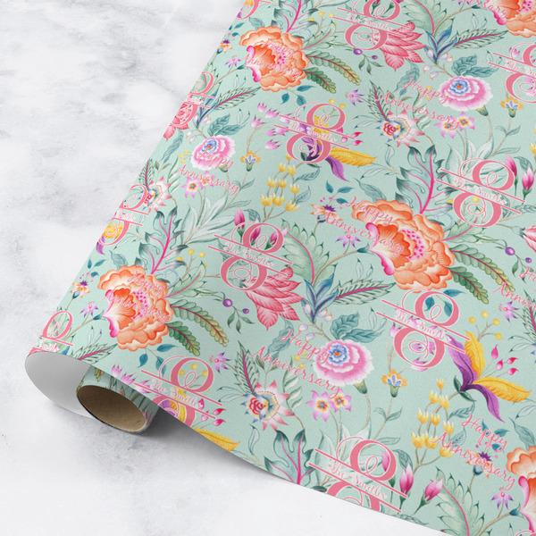 Custom Exquisite Chintz Wrapping Paper Roll - Medium - Matte (Personalized)