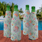 Exquisite Chintz Zipper Bottle Cooler - Set of 4 - LIFESTYLE