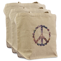 Tie Dye Reusable Cotton Grocery Bags - Set of 3