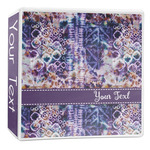 Tie Dye 3-Ring Binder - 2 inch (Personalized)