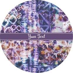 Tie Dye Multipurpose Round Labels - 4" (Personalized)