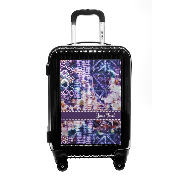 Custom Tie Dye Carry On Hard Shell Suitcase (Personalized)