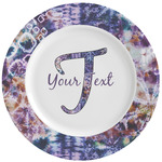 Tie Dye Ceramic Dinner Plates (Set of 4)