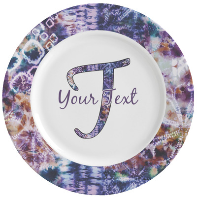 tie dye ceramic plates