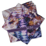 Tie Dye Cloth Cocktail Napkins - Set of 4 w/ Name or Text