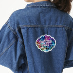 Tie Dye Twill Iron On Patch - Custom Shape - X-Large (Personalized)