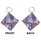 Tie Dye Diamond Keychain (Front + Back)