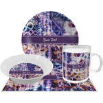 Tie Dye Dinner Set - Single 4 Pc Setting w/ Name or Text