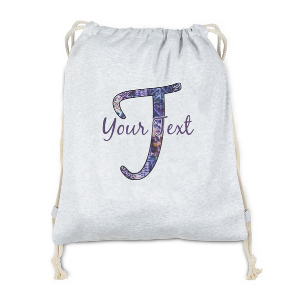 Custom Tie Dye Drawstring Backpack - Sweatshirt Fleece