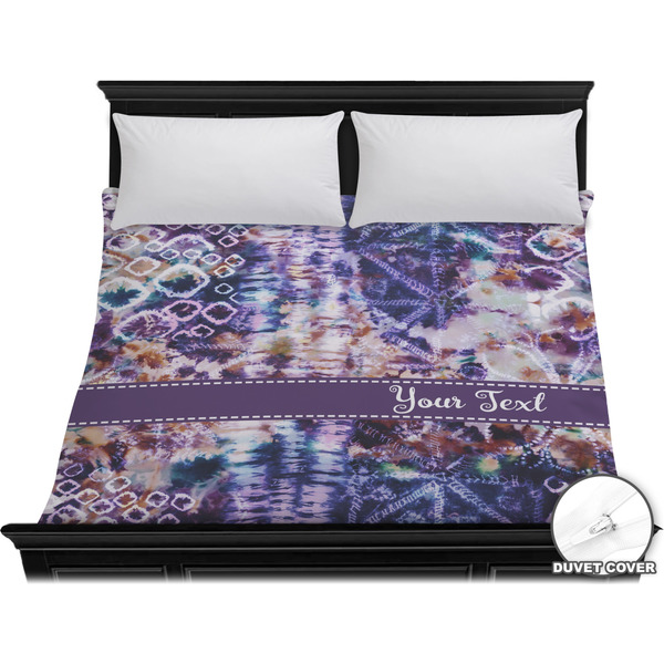 Custom Tie Dye Duvet Cover - King (Personalized)