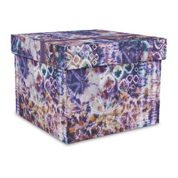 Tie Dye Gift Box with Lid - Canvas Wrapped - Large (Personalized)