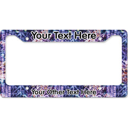 Tie Dye License Plate Frame - Style B (Personalized)