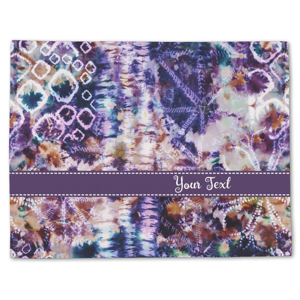 Custom Tie Dye Single-Sided Linen Placemat - Single w/ Name or Text