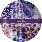 Tie Dye Melamine Salad Plate - 8" (Personalized)