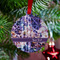 Tie Dye Metal Ball Ornament - Lifestyle