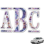 Tie Dye Monogram Car Decal (Personalized)